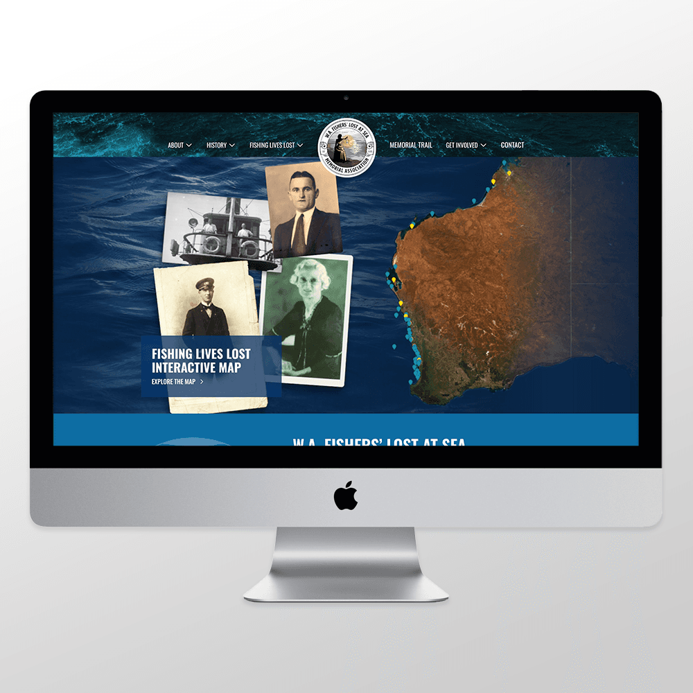 Flatsea homepage in a iMac template