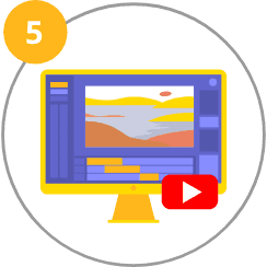 Icon of a computer monitor