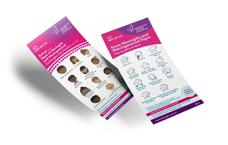 Meningitis brochures